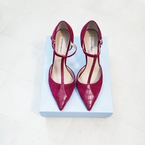 9.5 Antonio Melani "Sariano" ankle straps heels